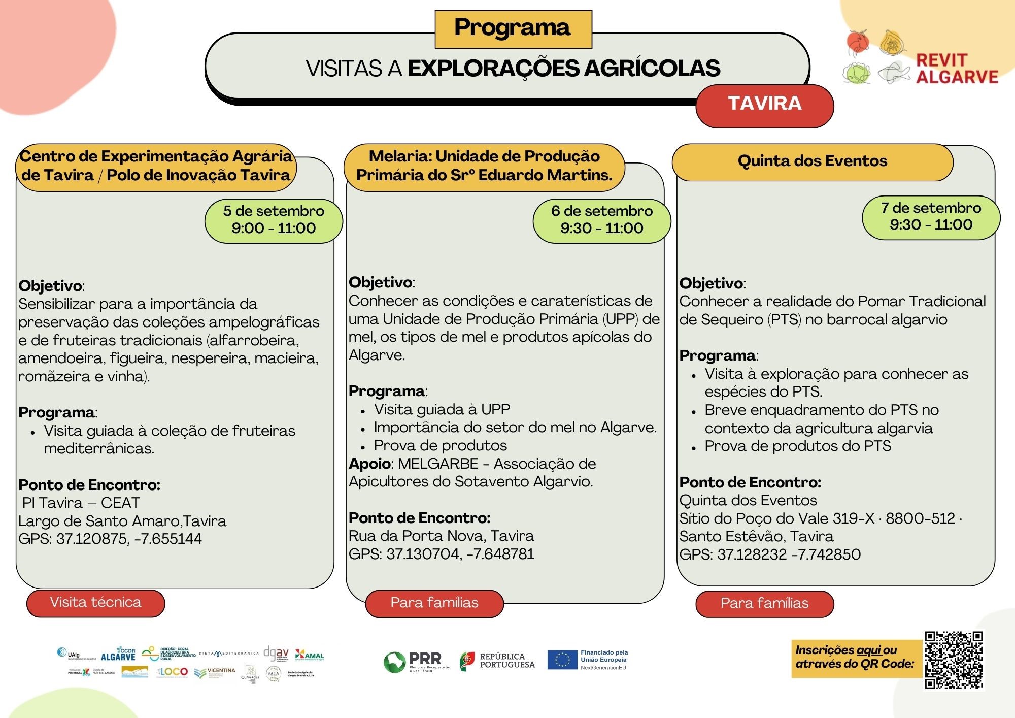 5 a 7 SET Programa Visitas Explorações